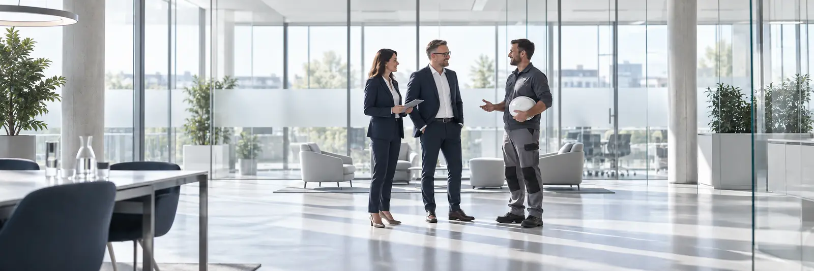 Beratungsgespräch in einem hellen Büro
